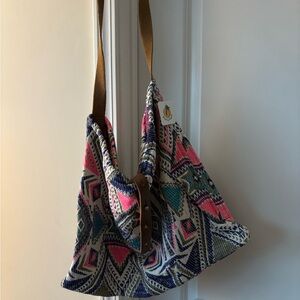 Lovestitch Vibrant Geometric Shoulder Bag